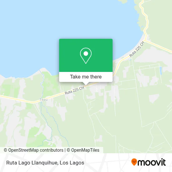 Ruta Lago Llanquihue map