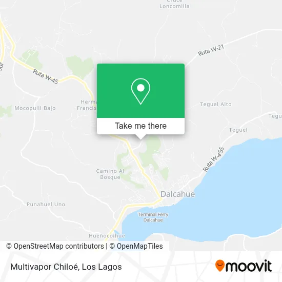 Multivapor Chiloé map