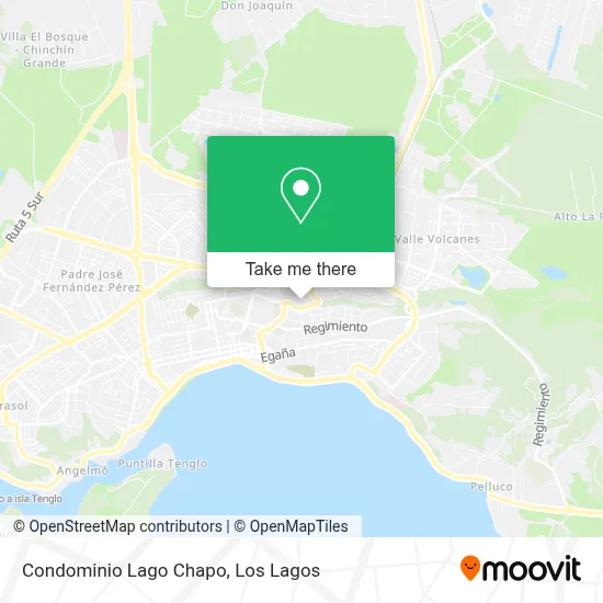 Condominio Lago Chapo map
