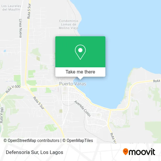 Defensoría Sur map