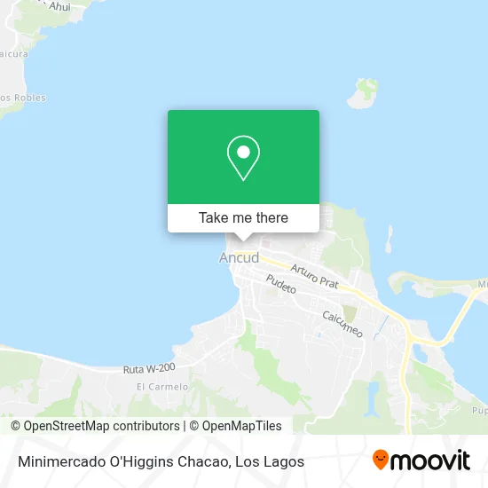 Minimercado O'Higgins Chacao map