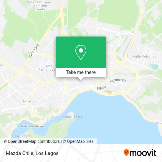 Mazda Chile map