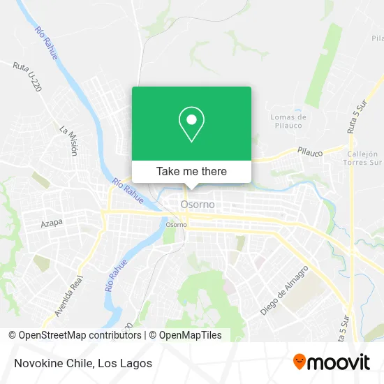 Novokine Chile map