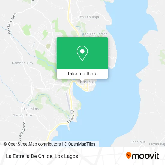 La Estrella De Chiloe map