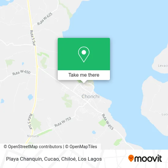 Playa Chanquín, Cucao, Chiloé map