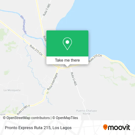 Pronto Express Ruta 215 map