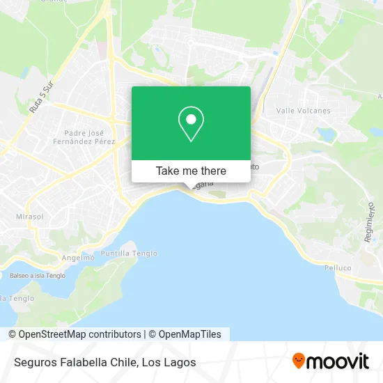 Seguros Falabella Chile map