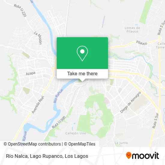 Río Nalca, Lago Rupanco map