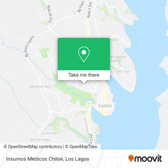 Insumos Médicos Chiloé map