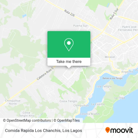 Comida Rapida Los Chanchis map