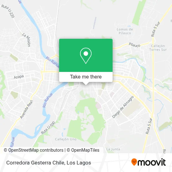 Corredora Gesterra Chile map