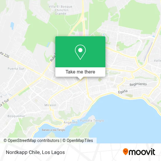 Nordkapp Chile map