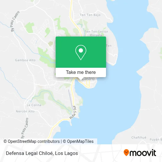 Defensa Legal Chiloé map