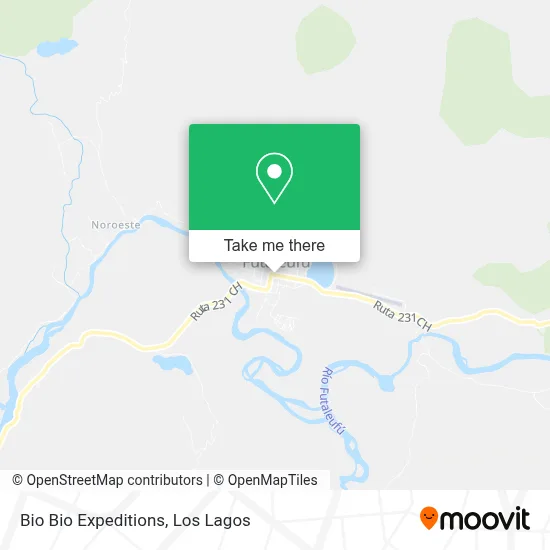 Bio Bio Expeditions map