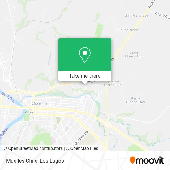 Muelles Chile map