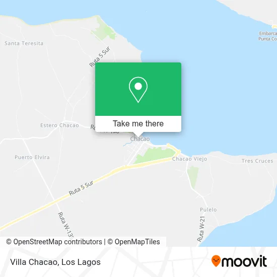 Villa Chacao map