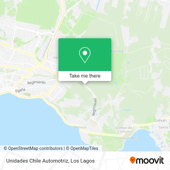 Unidades Chile Automotriz map