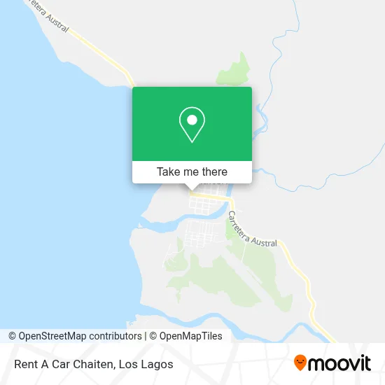 Rent A Car Chaiten map