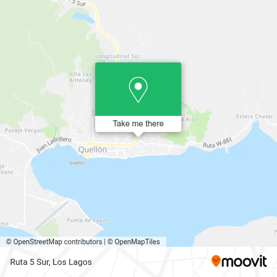Ruta 5 Sur map