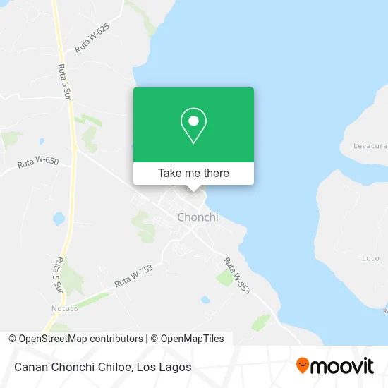 Canan Chonchi Chiloe map