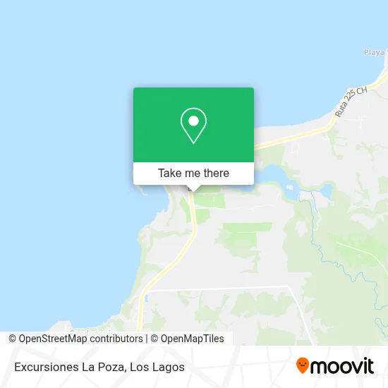 Excursiones La Poza map