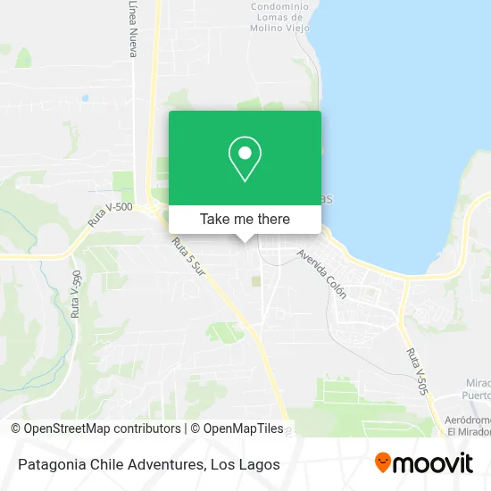 Patagonia Chile Adventures map