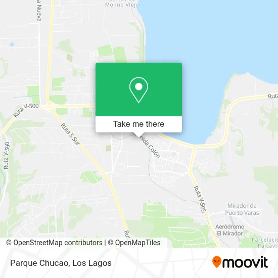 Parque Chucao map