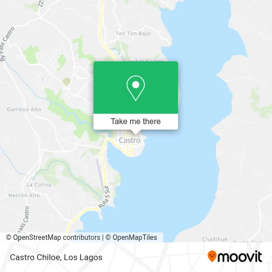 Castro Chiloe map