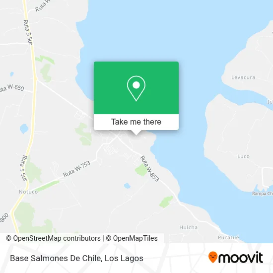 Base Salmones De Chile map