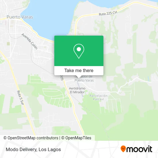Modo Delivery map