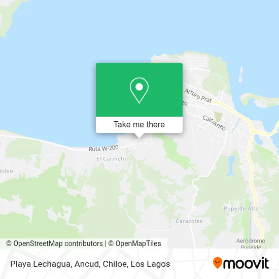 Playa Lechagua, Ancud, Chiloe map