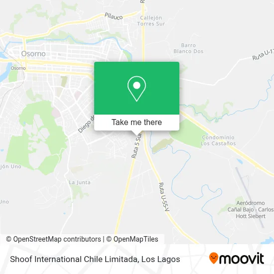 Shoof International Chile Limitada map