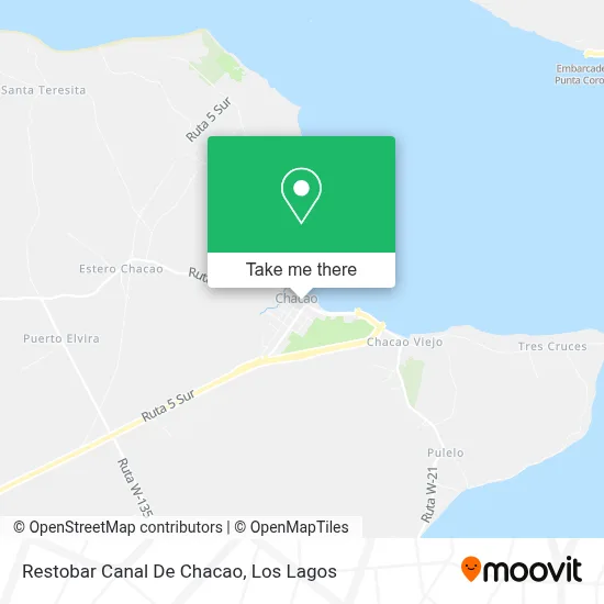 Restobar Canal De Chacao map