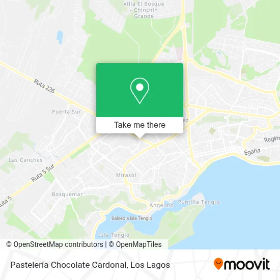 Pastelería Chocolate Cardonal map