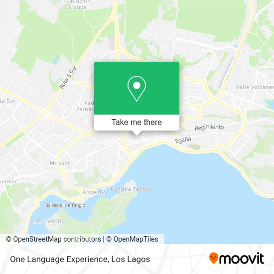 One Language Experience map