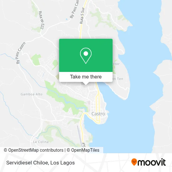Servidiesel Chiloe map