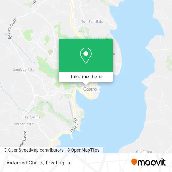 Vidamed Chiloé map