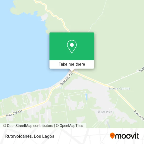 Rutavolcanes map