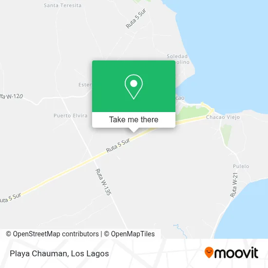 Playa Chauman map