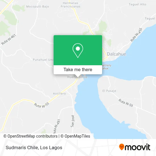 Sudmaris Chile map