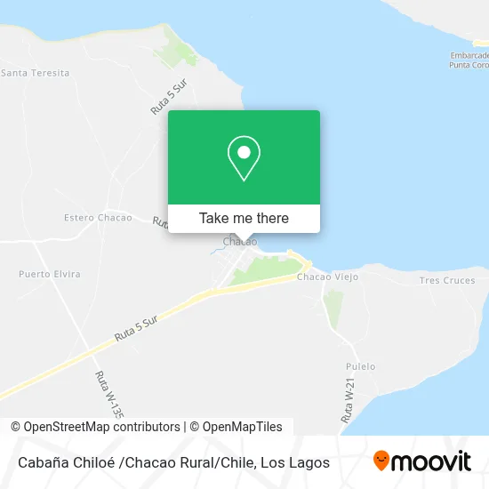 Cabaña Chiloé /Chacao Rural / Chile map