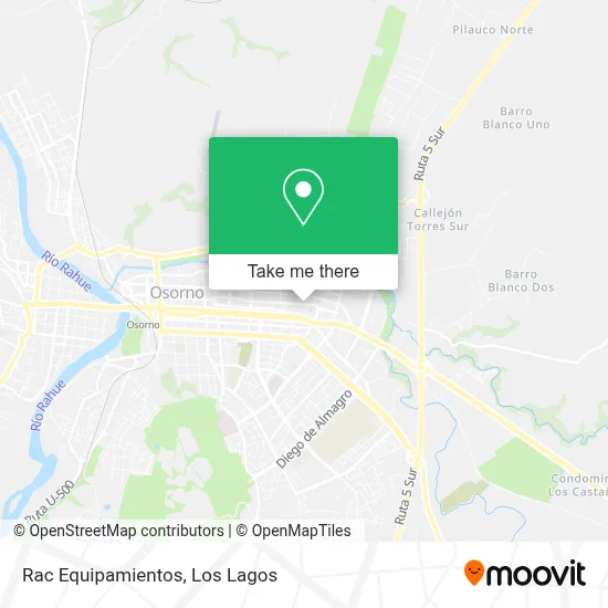 Rac Equipamientos map