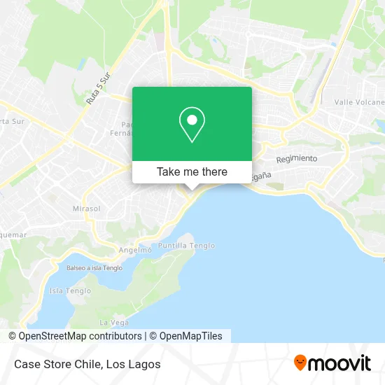 Case Store Chile map