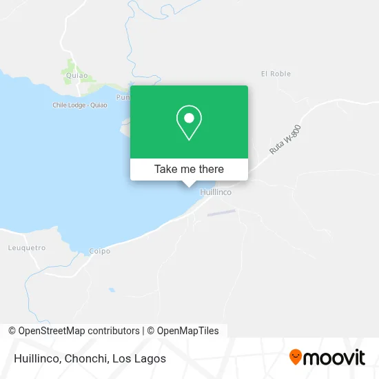 Huillinco, Chonchi map