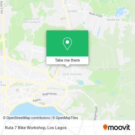 Ruta 7 Bike Workshop map