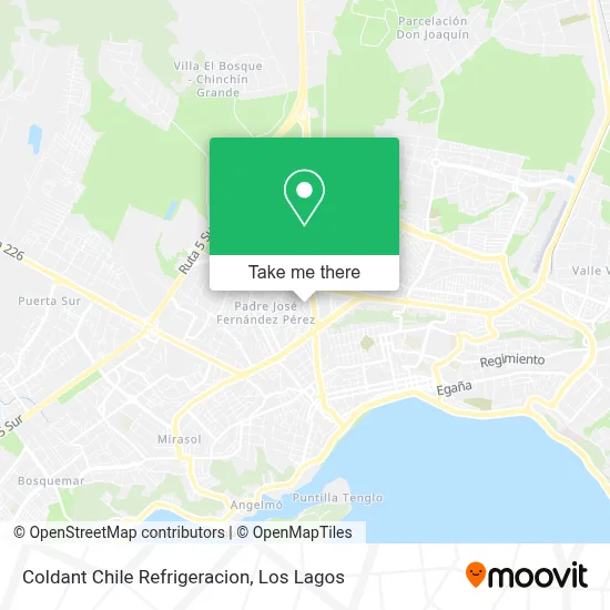 Coldant Chile Refrigeracion map