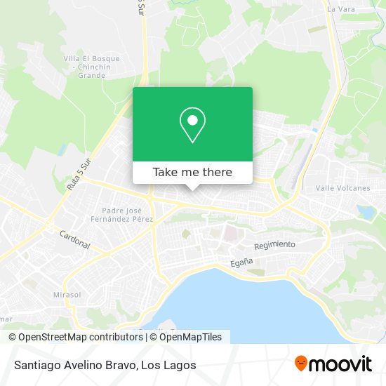 Santiago Avelino Bravo map