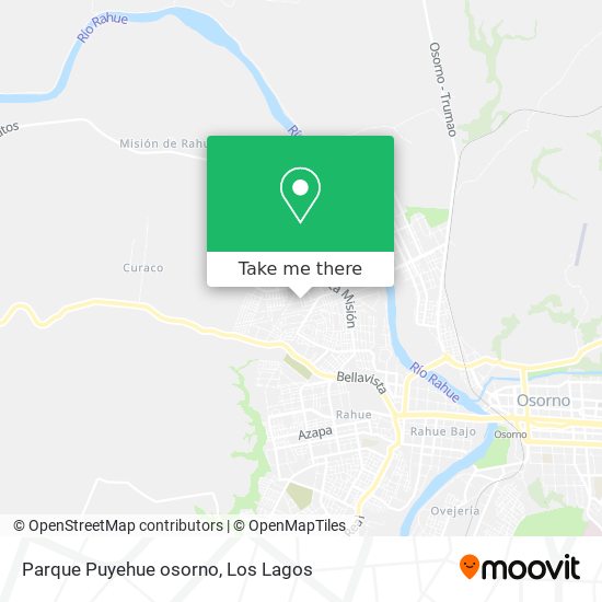 Parque Puyehue osorno map