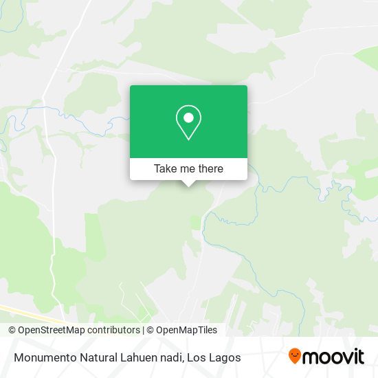 Monumento Natural Lahuen nadi map