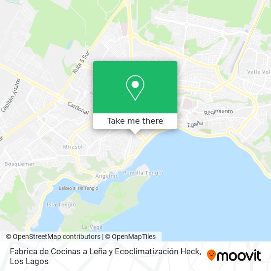 Mapa de Fabrica de Cocinas a Leña y Ecoclimatización Heck